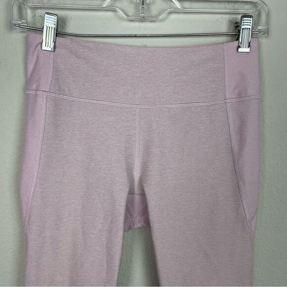 Outdoor Voices Pink Gray Cropped Leggings Small - Picture 2 of 4